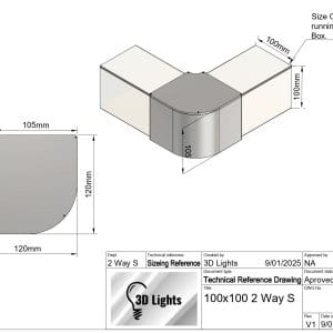 100x100 2way | Sharp Corner